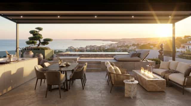 Rendering fotorealistico di interno - Veranda al tramonto - Archivision Studio Rendering fotorealistico di interno - Veranda al tramonto - Archivision Studio