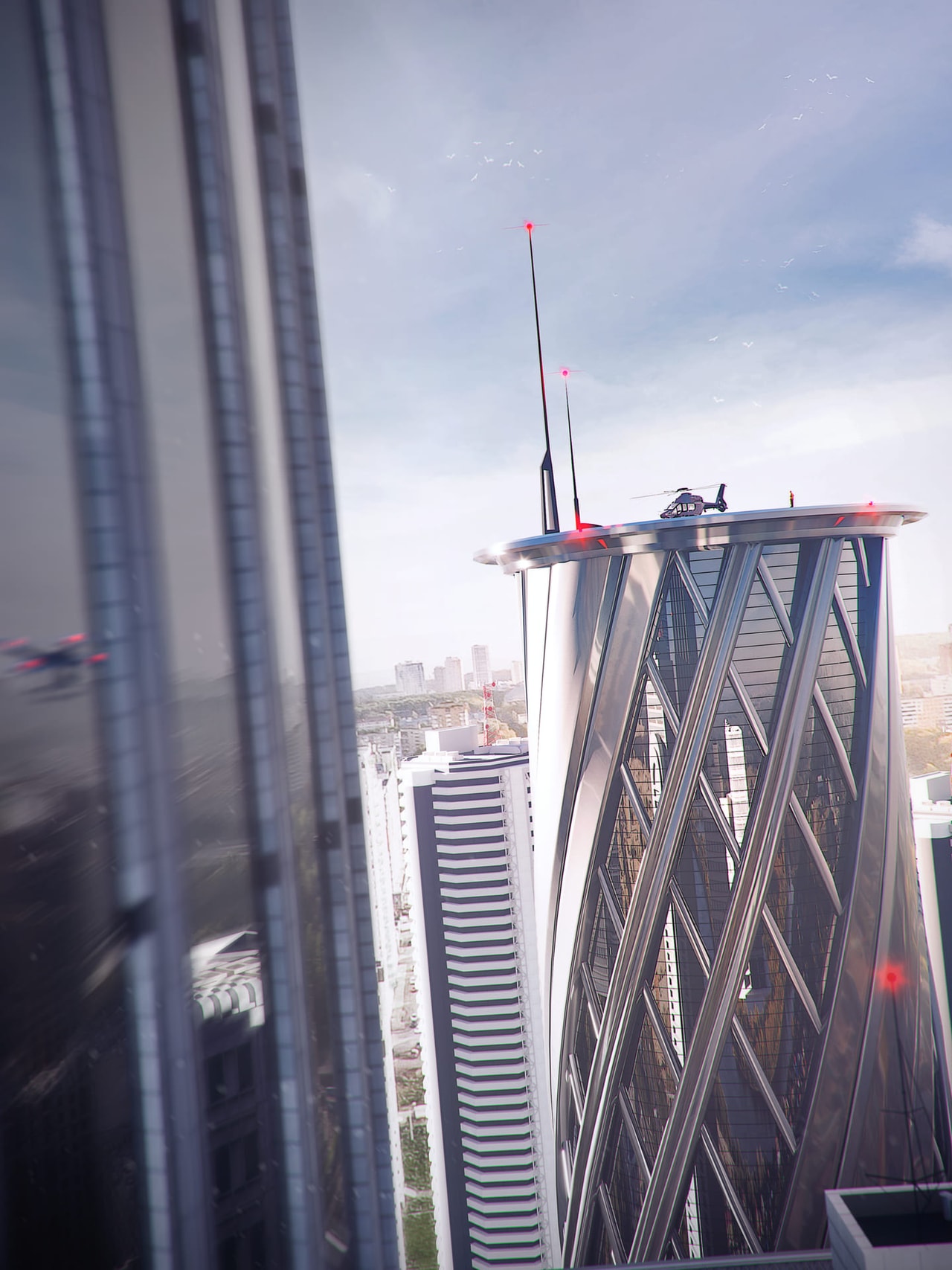 Immagine - Render city drone high definition - Archivision Studio