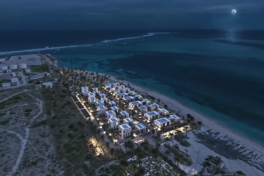 Rendering Aereo Notturno Di Resort In Turks And Caicos Rendering Aereo Notturno Di Resort In Turks And Caicos